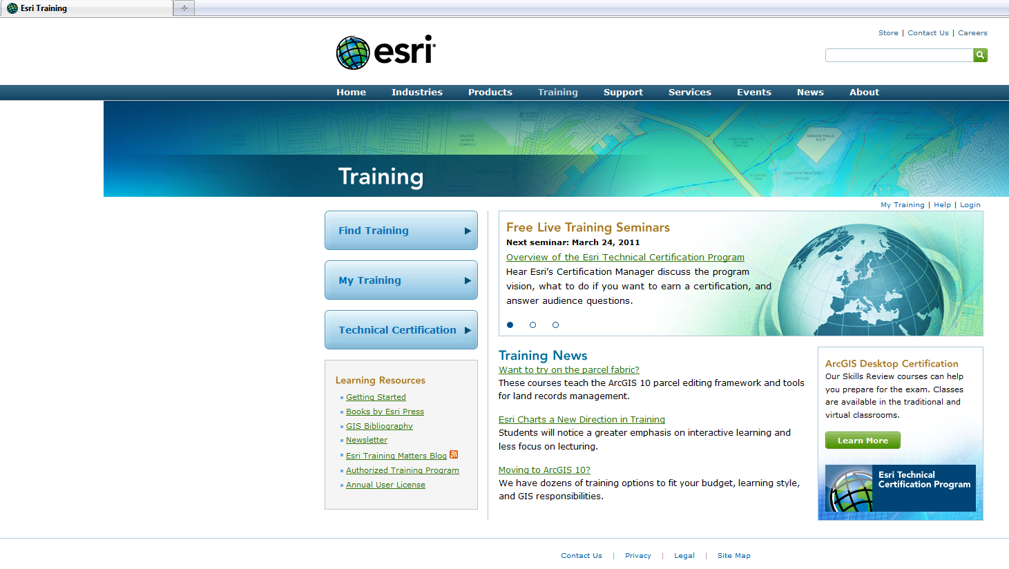 training.esri.com