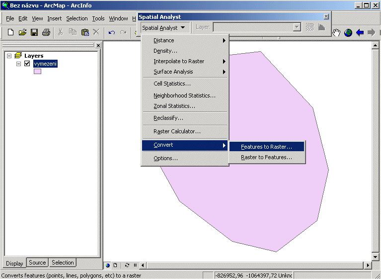 Feature to raster