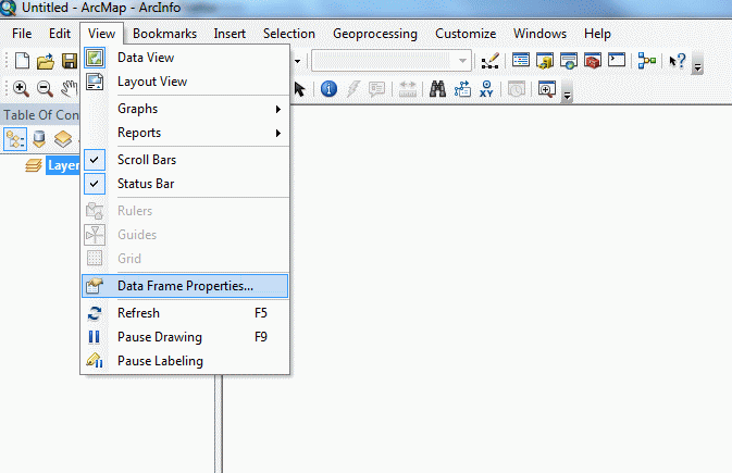 Data frame properties