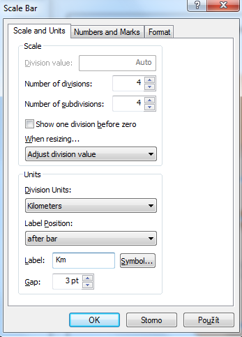 Scale Bar Properties